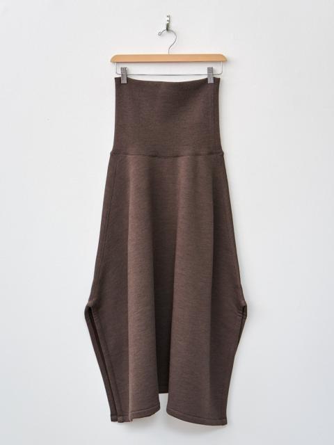 Lemaire Midi Length Skirt - Dark Brown Melange