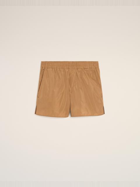 AMI Paris BROWN TAFFETAS SHORT