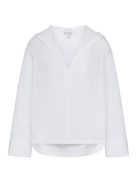 Alaïa Alaia Women Poplin Hooded Shirt