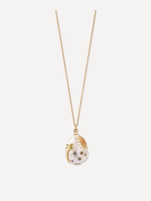 Yvonne Léon 9ct Gold Joie de Vivre Pearl Pendant Necklace