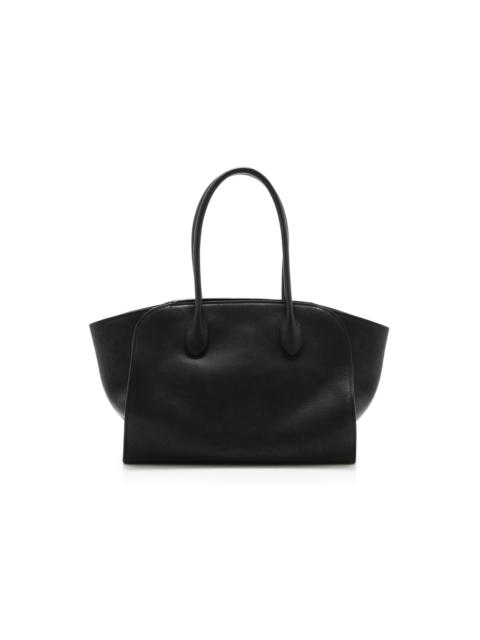The Row Marlo 12 Leather Tote Bag black