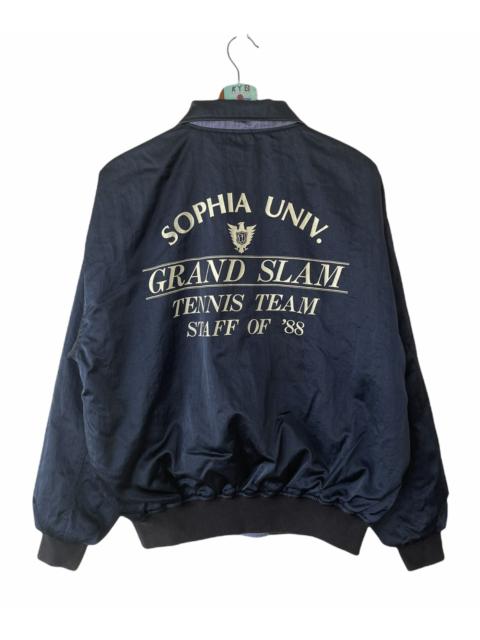Other Designers Vintage - VTG 80’s SOPHIA UNIVERSITY TENNIS TEAM REVERSIBLE JACKET