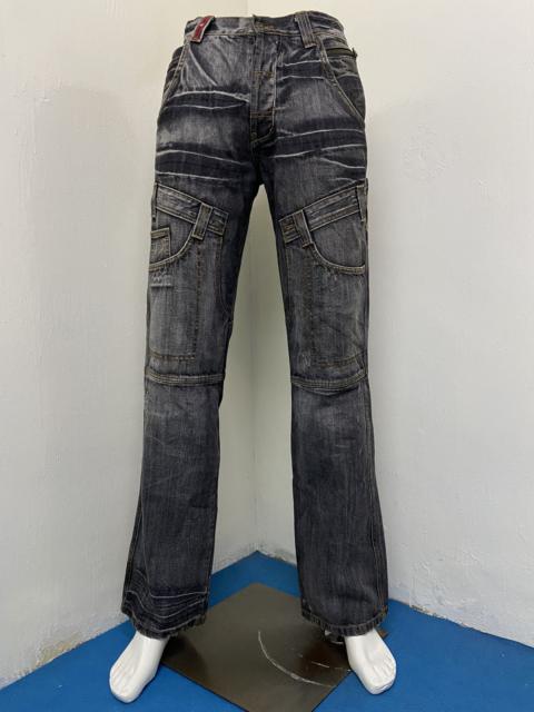 Other Designers Vintage - DISTRESSED TWO BOXS MULTI POCKET DESIGNER JEANS DENIM