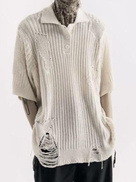 Professor e distressed polo classic shirt 21ss size M