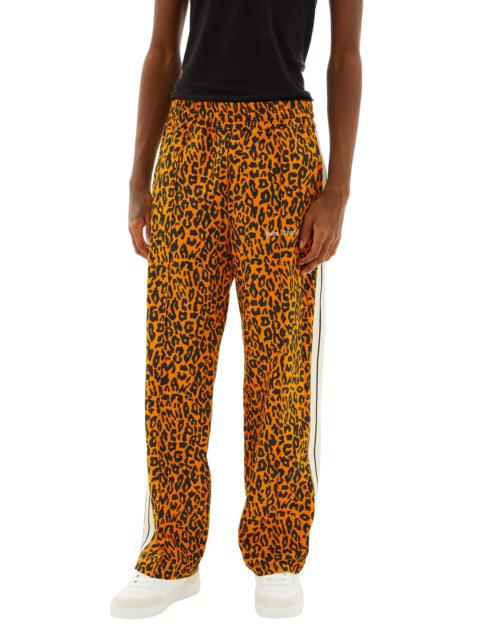 Palm Angels CHEETAH TRACK PANTS (ORANGE/BLACK)