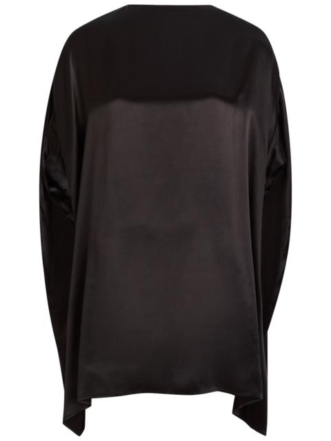 armarium Armarium Nicla Draped Asymmetric Satin Mini Dress