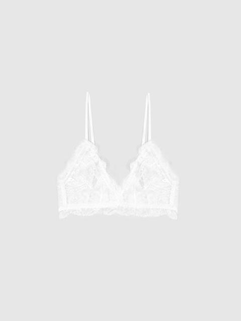 ANINE BING Lace Bra With Trim - Ivory
