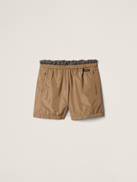 Miu Miu Technical silk Bermudas