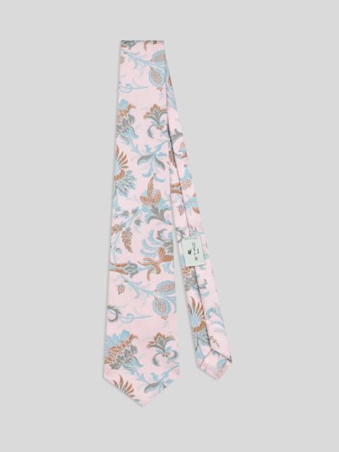 Etro SILK JACQUARD TIE WITH FLORAL MOTIF