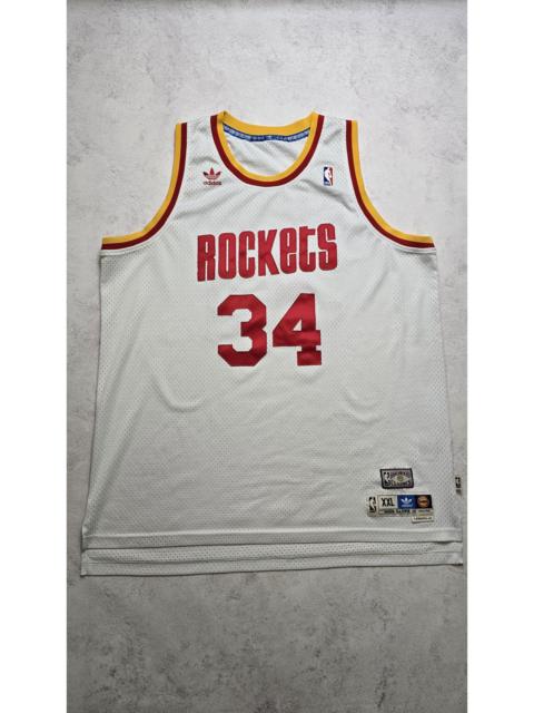 adidas VTG Rockets Jersey Hakeem Olajuwon Harwood Classic Stitched