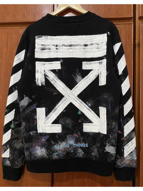 Off-White Off-white starry sky fireworks hoodie
