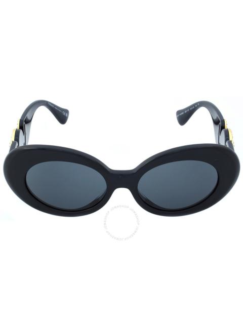 VERSACE Versace Dark Gray Oval Ladies Sunglasses VE4426BU GB1/87 54