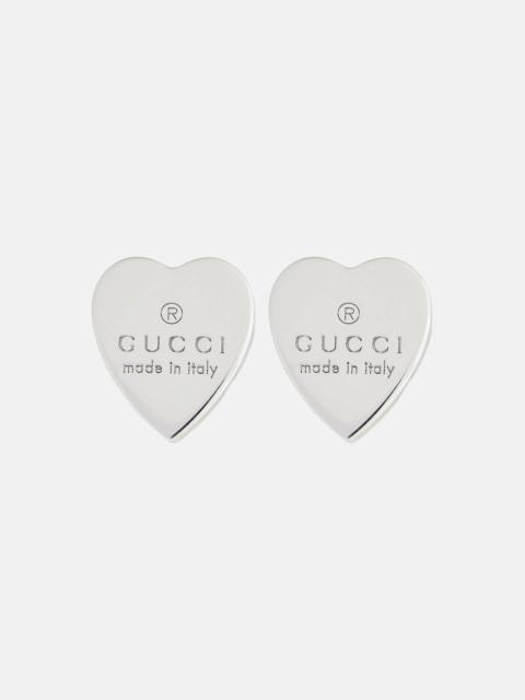 GUCCI Sterling silver heart earrings