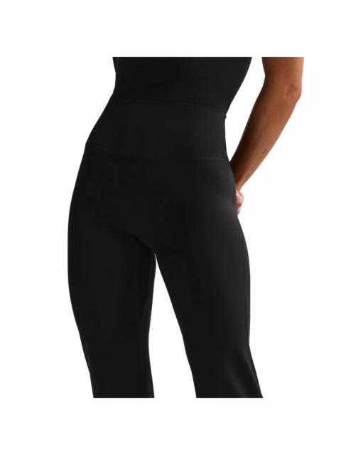Nike Women's Zenvy High-Waisted Flared Leggings with No Front Seam -Black