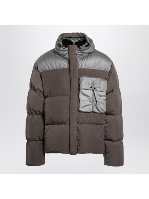 C.P. Company C.P. Company Walnut-Coloured Hooded Down Jacket Men