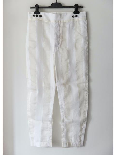 S/S16 Silk/Cotton Striped Pants