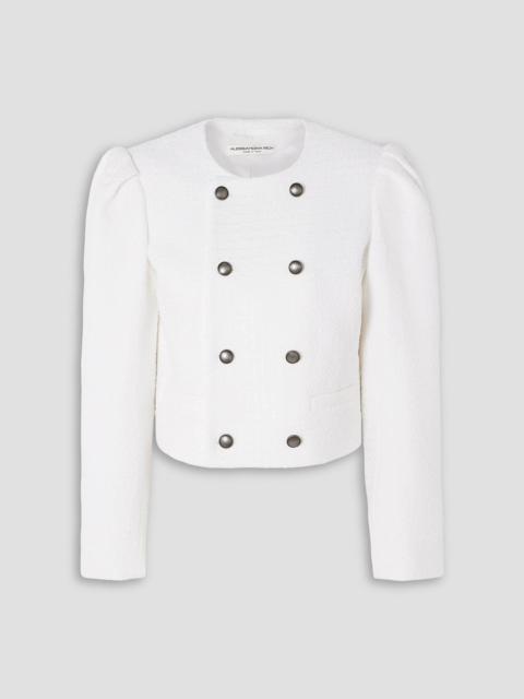 Alessandra Rich Double-breasted bouclé-tweed jacket
