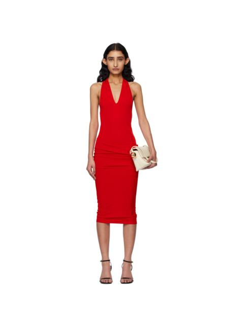 JACQUEMUS Red 'La Robe Pasadena' Midi Dress