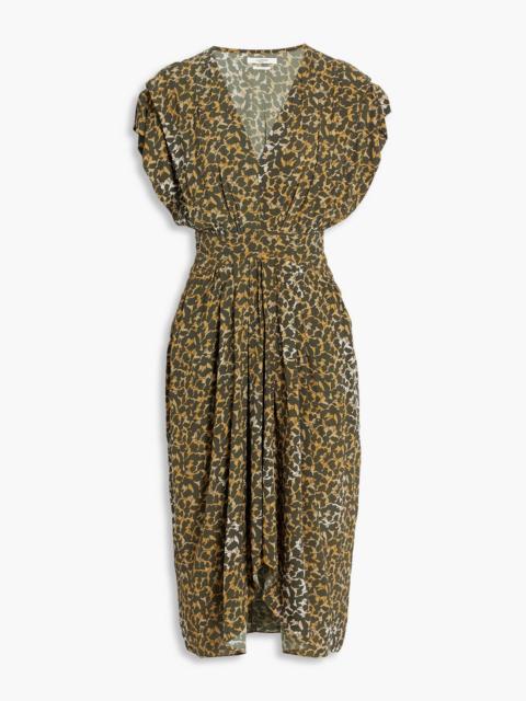 Isabel Marant Étoile Almeya pleated printed crepe midi dress