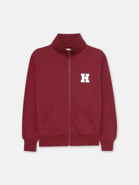 J. PRESS HARVARD ZIP UP "H" SWEATSHIRT