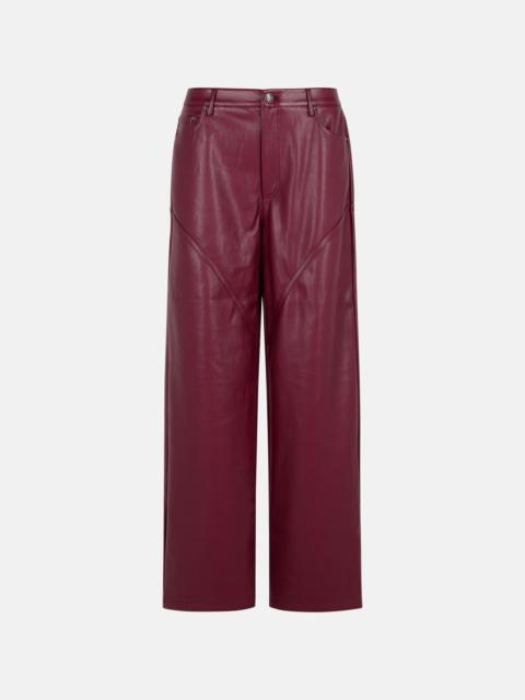 ROTATE BURGUNDY POLYESTER PANTS