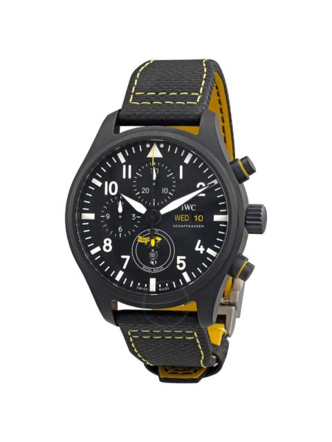 IWC Schaffhausen IWC Pilot Chronograph Royal Maces Automatic Black Dial Men's Watch IW389107