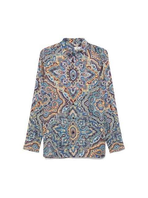 paisley-print shirt