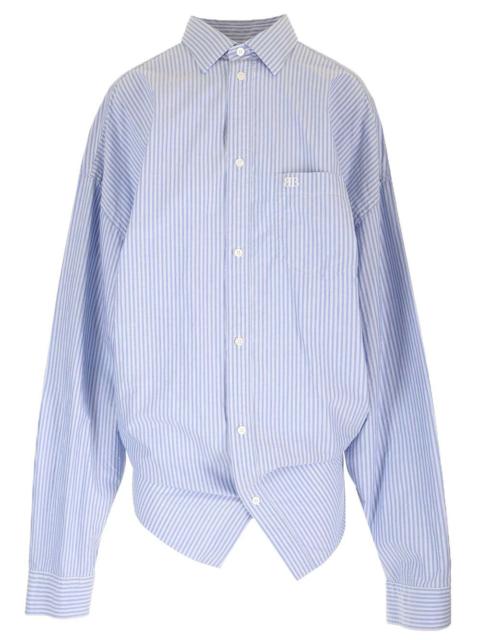 BALENCIAGA Knotted Shirt Shirts Light Blue