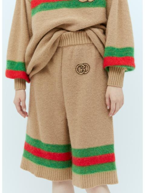 GUCCI Gucci Women Interlocking Gg Wool Mohair Bermuda Shorts