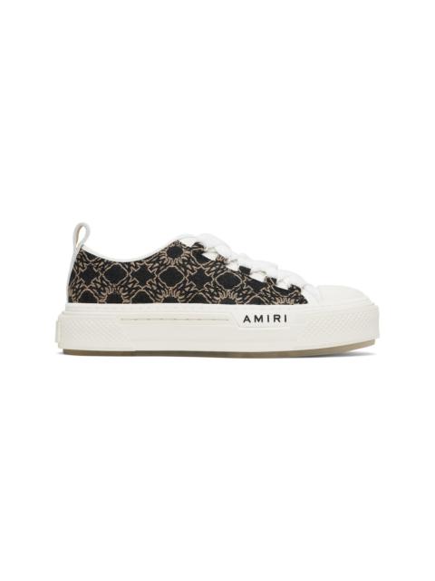 White & Black MA Quad Jacquard Court Sneakers