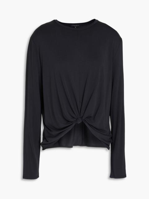 rag & bone Jenna knotted modal-blend jersey top