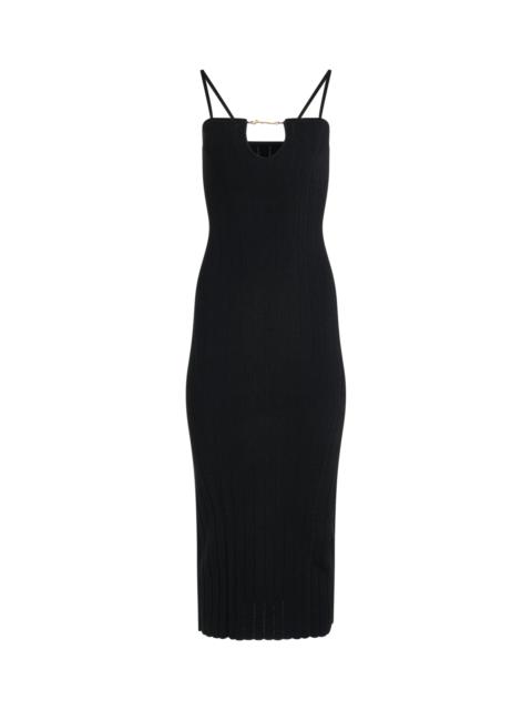 JACQUEMUS Sierra Bretelles Dress in Black
