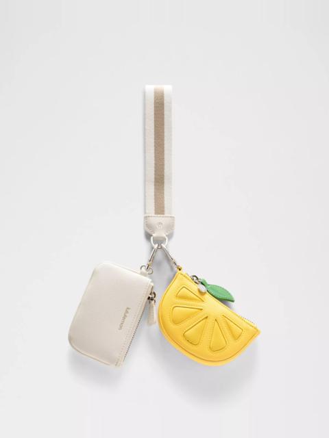 lululemon Dual Pouch Wristlet *Textured Leather Alternative