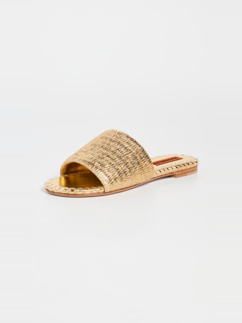 SIMONMILLER Metallic Raffia Salerno Sandals