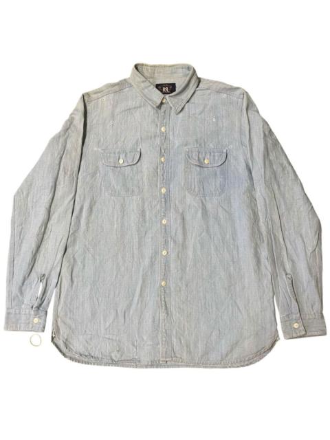 Other Designers RRL Ralph Lauren Selvedge Chambray Work Shirt –Vintage Wash