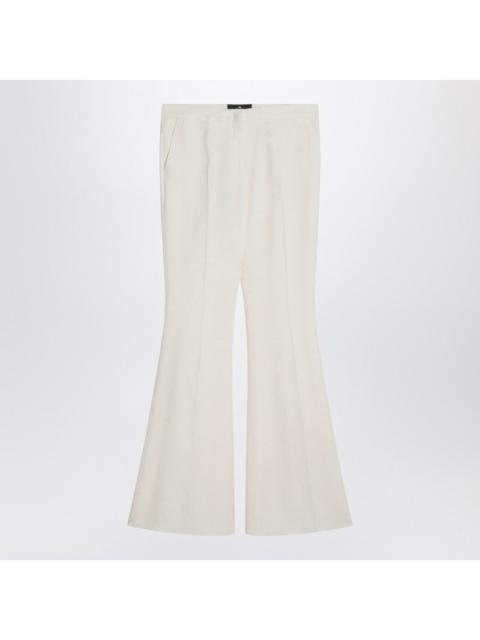 Etro Flared Trousers In Ivory Viscose Women