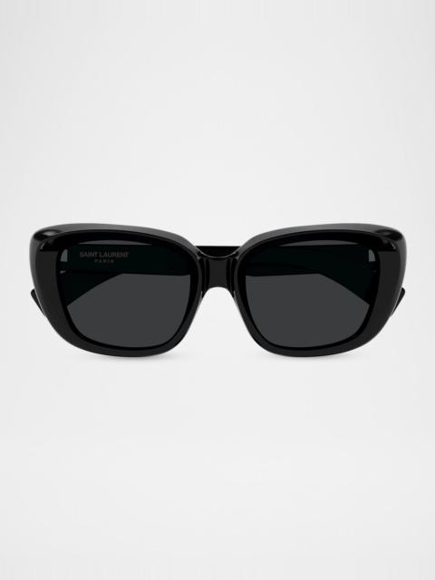 SAINT LAURENT 53mm Acetate Square Sunglasses