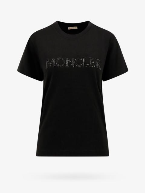 Moncler Woman T-Shirt Woman Black T-Shirts