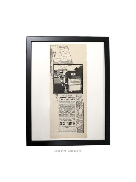 Louis Vuitton Louis Vuitton Antique Vintage Newsprint Ad - MALLE-AUTO