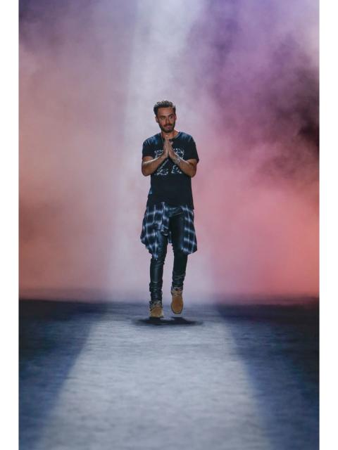 AMIRI Amiri S/S'19 Raw Hem Flannel Waist Wrap Shirt