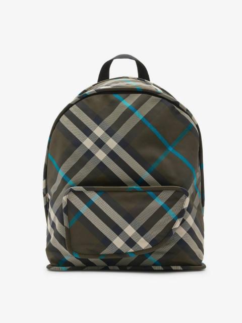 Burberry Burberry Shield Checked Zipped Backpack