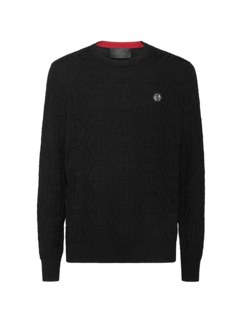 logo-patch sweatshirt