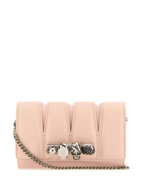 Alexander McQueen Pink leather The Slash clutch