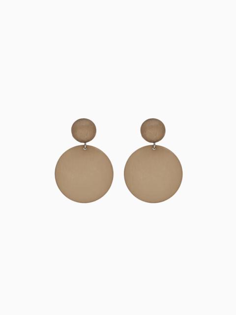 EMPORIO ARMANI ROUND PENDANT EARRINGS