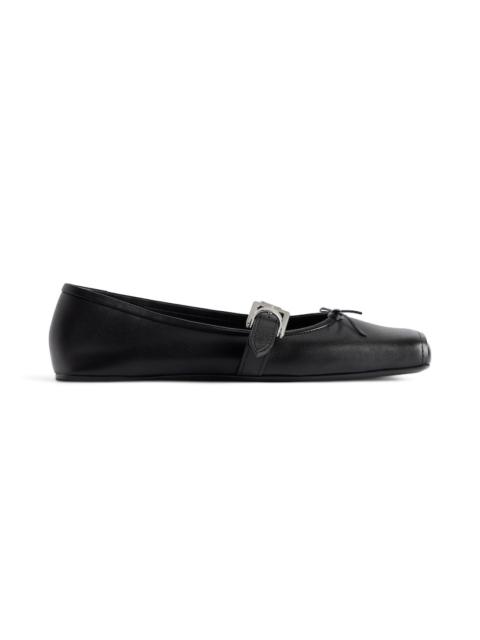 BALENCIAGA Women's Bel Air Ballerina in Black