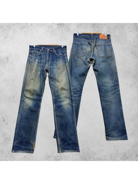 Levi's Vintage Levi’s 513 Mud Wash Distressed Denim Jeans Faded