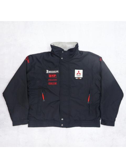 Other Designers Vintage 90s RALLIART Mitsubishi Motors Embroidered Spellout Bomber World Rally Championship Team