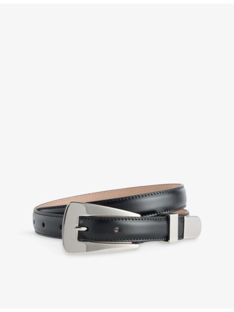 KHAITE Lucca Buckle Leather Belt