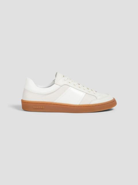 Sandro Mesh and leather sneakers