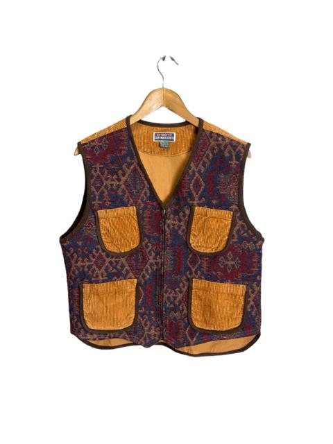 Other Designers Vintage - Nigel Cabourn corduroy patchwork zipper vest